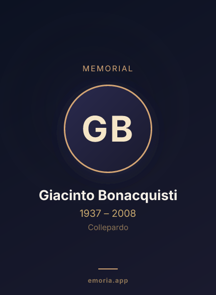 Memorial portrait of Giacinto Bonacquisti