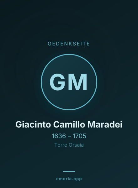 Gedenkportrait von Giacinto Camillo Maradei