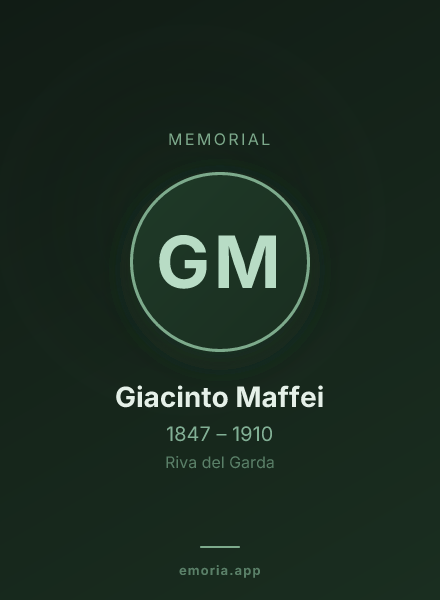 Memorial portrait of Giacinto Maffei