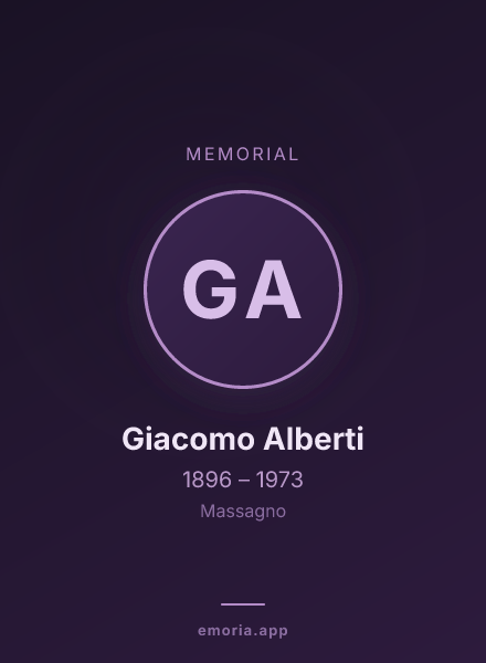 Memorial portrait of Giacomo Alberti