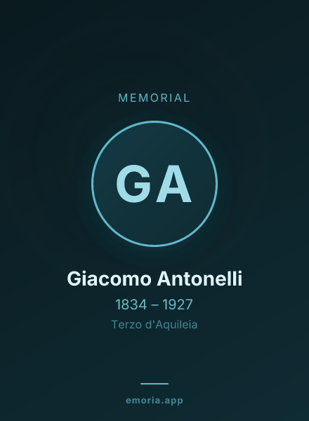 Memorial portrait of Giacomo Antonelli