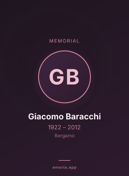 Memorial portrait of Giacomo Baracchi