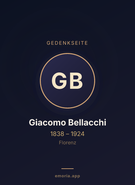 Gedenkportrait von Giacomo Bellacchi