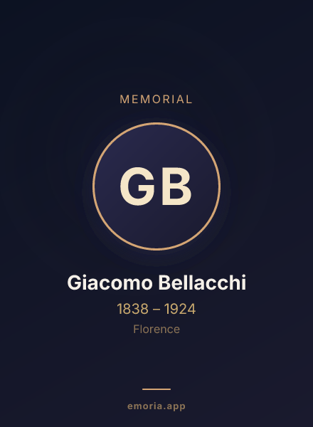 Memorial portrait of Giacomo Bellacchi