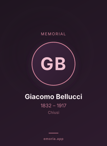 Memorial portrait of Giacomo Bellucci