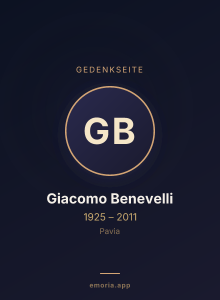 Gedenkportrait von Giacomo Benevelli