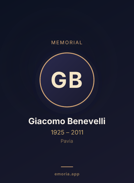 Memorial portrait of Giacomo Benevelli