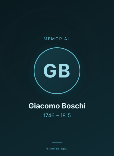 Memorial portrait of Giacomo Boschi