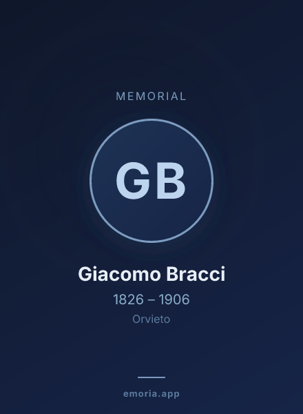 Memorial portrait of Giacomo Bracci