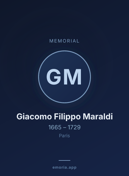 Memorial portrait of Giacomo Filippo Maraldi