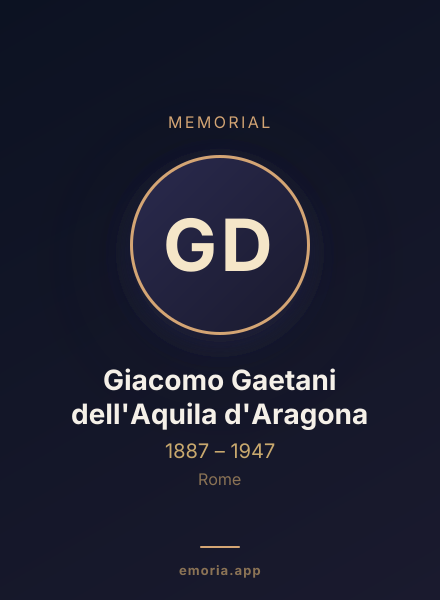 Memorial portrait of Giacomo Gaetani dell'Aquila d'Aragona
