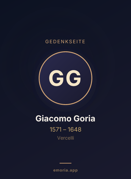 Gedenkportrait von Giacomo Goria