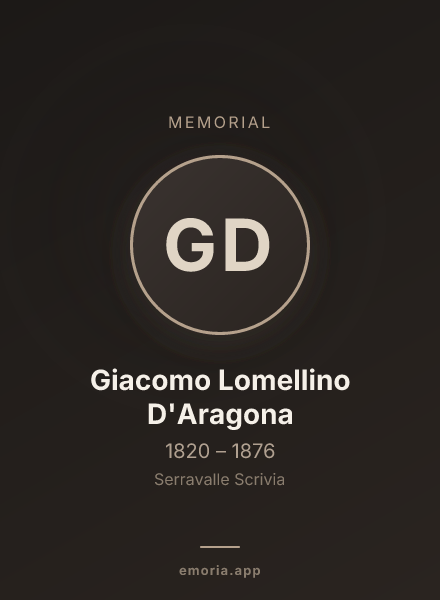 Memorial portrait of Giacomo Lomellino D'Aragona