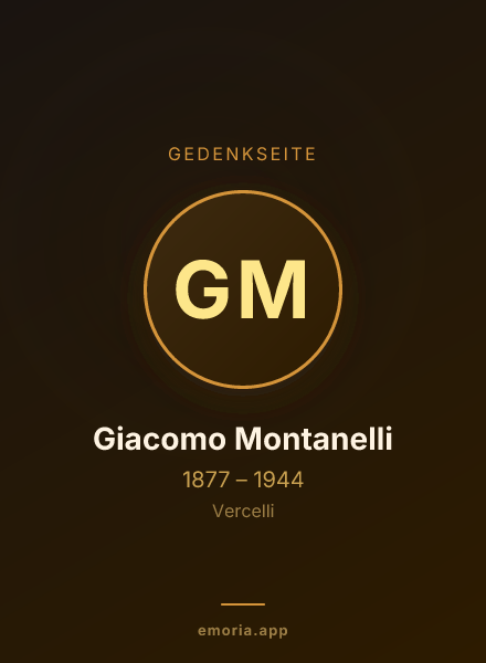 Gedenkportrait von Giacomo Montanelli