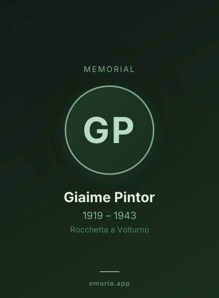 Memorial portrait of Giaime Pintor