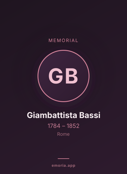 Memorial portrait of Giambattista Bassi