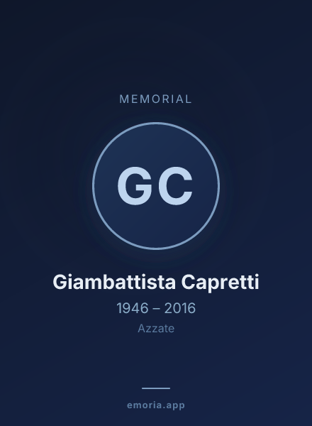 Memorial portrait of Giambattista Capretti