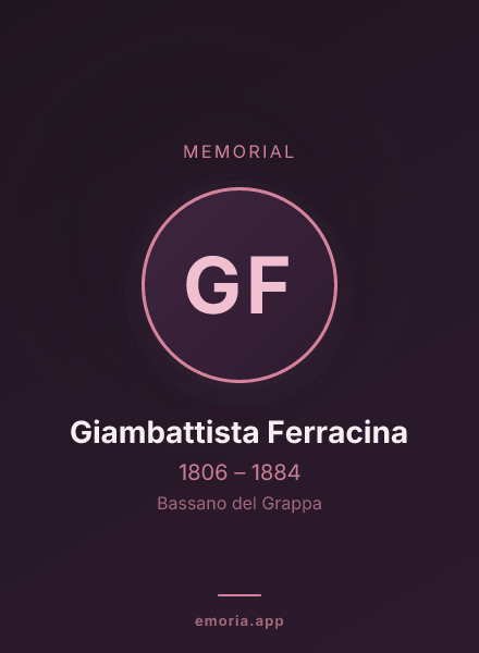 Memorial portrait of Giambattista Ferracina