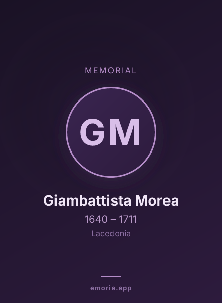 Memorial portrait of Giambattista Morea