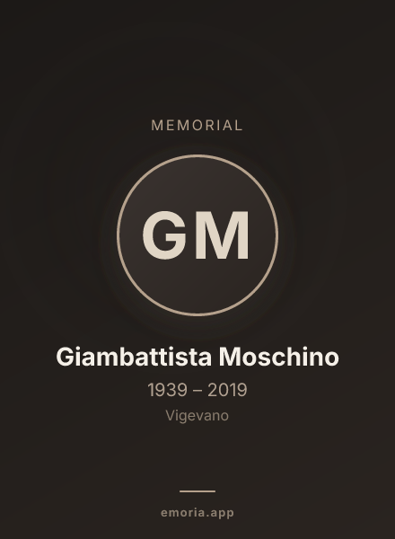 Memorial portrait of Giambattista Moschino