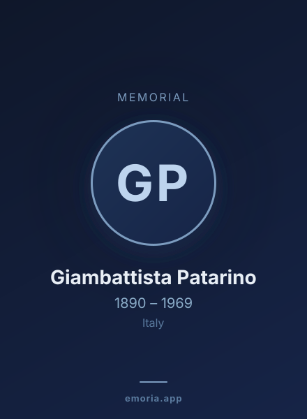 Memorial portrait of Giambattista Patarino