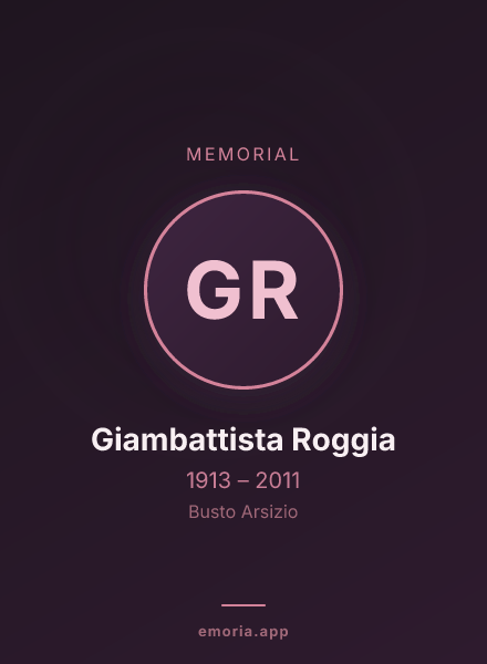 Memorial portrait of Giambattista Roggia