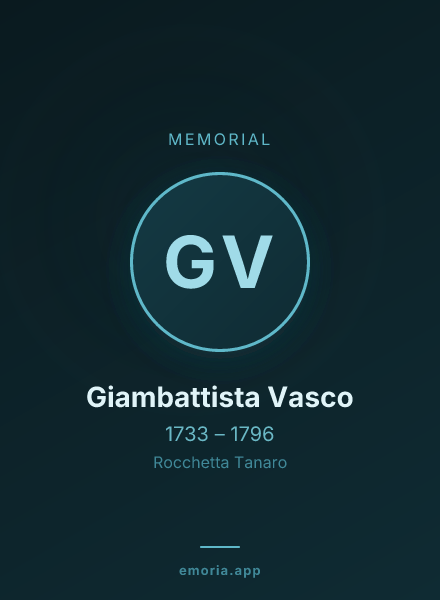 Memorial portrait of Giambattista Vasco