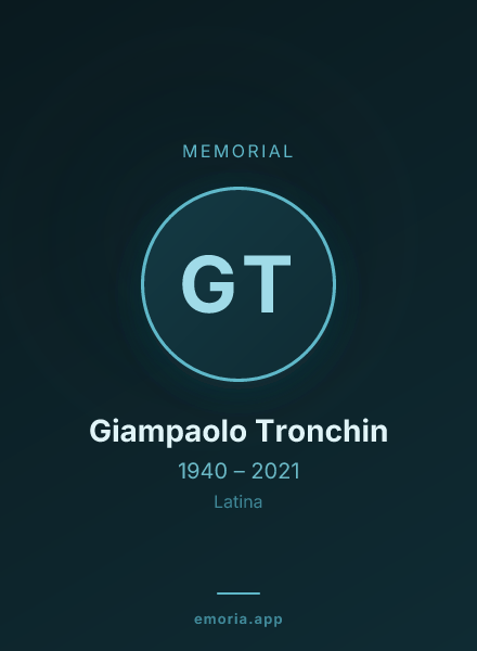 Memorial portrait of Giampaolo Tronchin