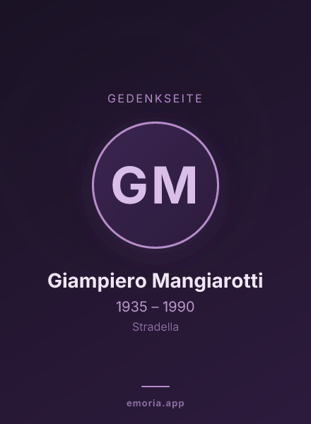Gedenkportrait von Giampiero Mangiarotti