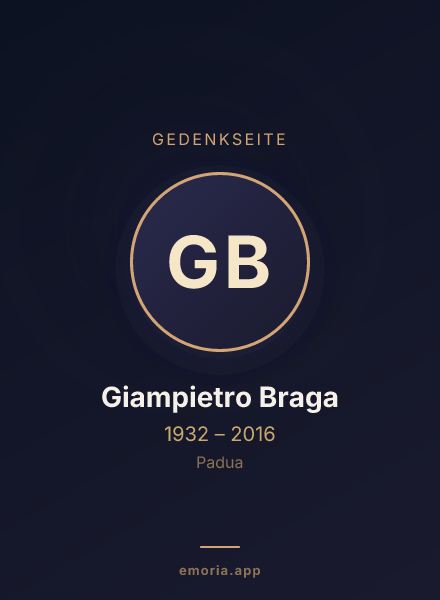 Gedenkportrait von Giampietro Braga