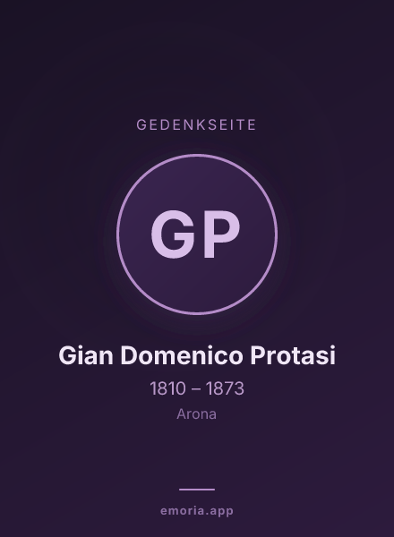 Gedenkportrait von Gian Domenico Protasi