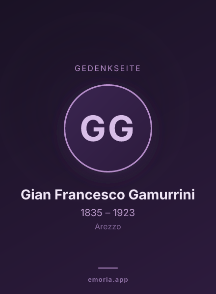 Gedenkportrait von Gian Francesco Gamurrini