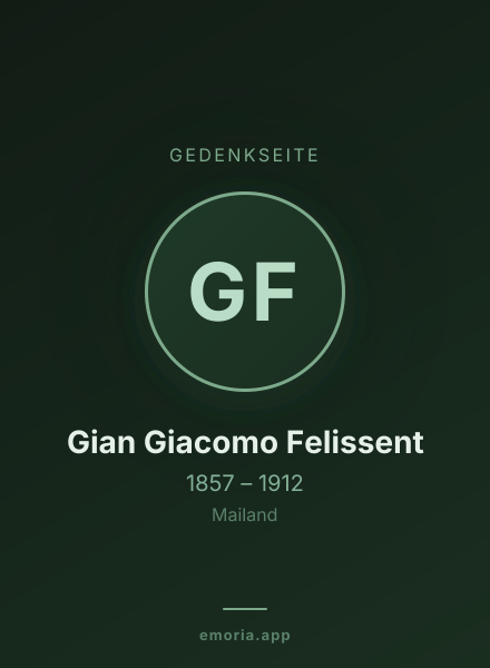 Gedenkportrait von Gian Giacomo Felissent