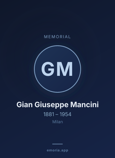 Memorial portrait of Gian Giuseppe Mancini