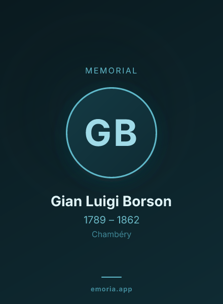 Memorial portrait of Gian Luigi Borson