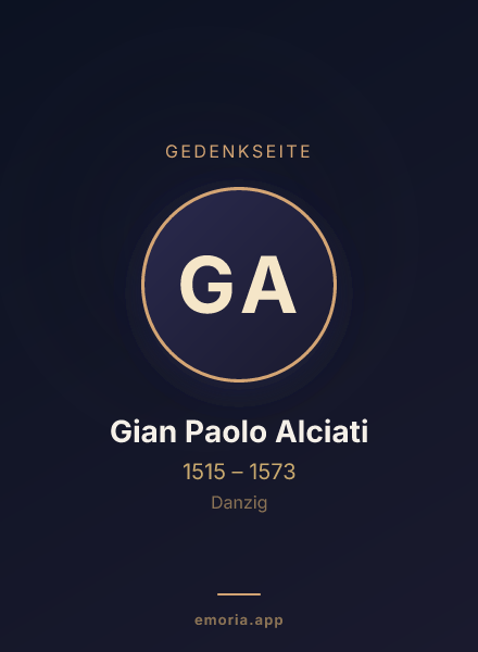 Gedenkportrait von Gian Paolo Alciati