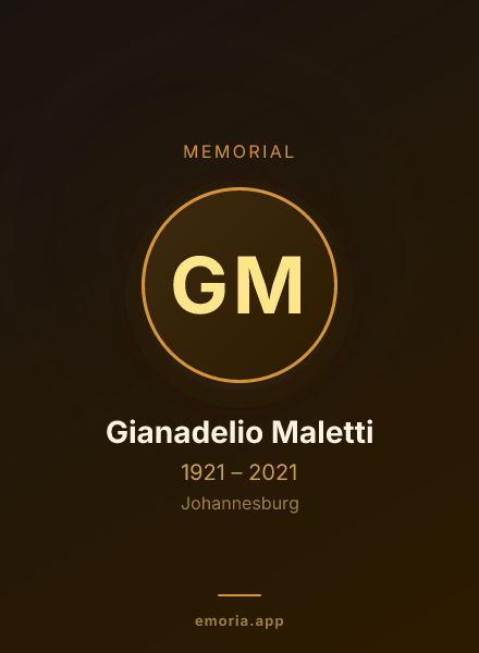 Memorial portrait of Gianadelio Maletti