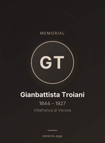 Memorial portrait of Gianbattista Troiani