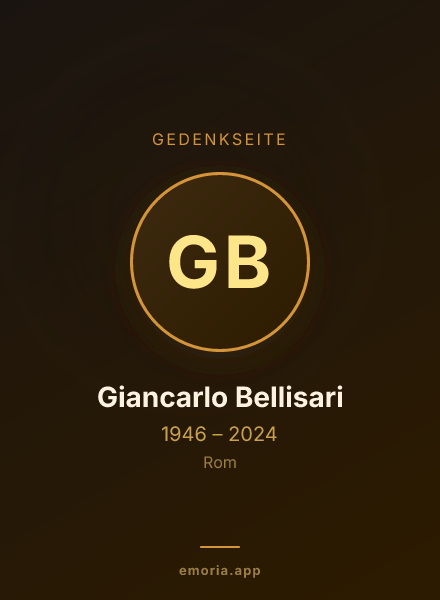 Gedenkportrait von Giancarlo Bellisari