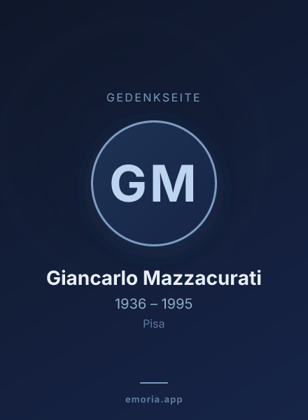 Gedenkportrait von Giancarlo Mazzacurati