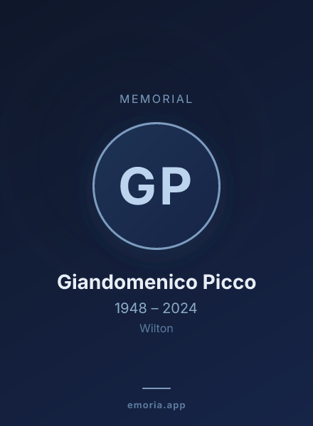 Memorial portrait of Giandomenico Picco