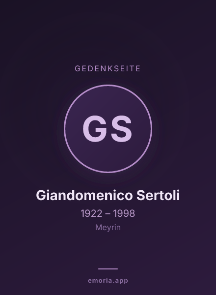 Gedenkportrait von Giandomenico Sertoli