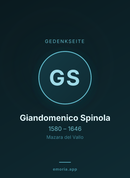 Gedenkportrait von Giandomenico Spinola