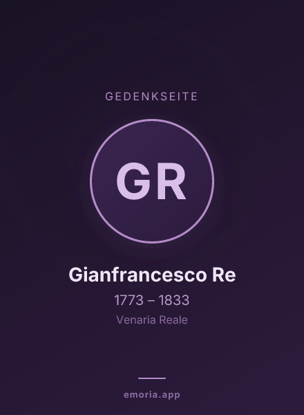 Gedenkportrait von Gianfrancesco Re