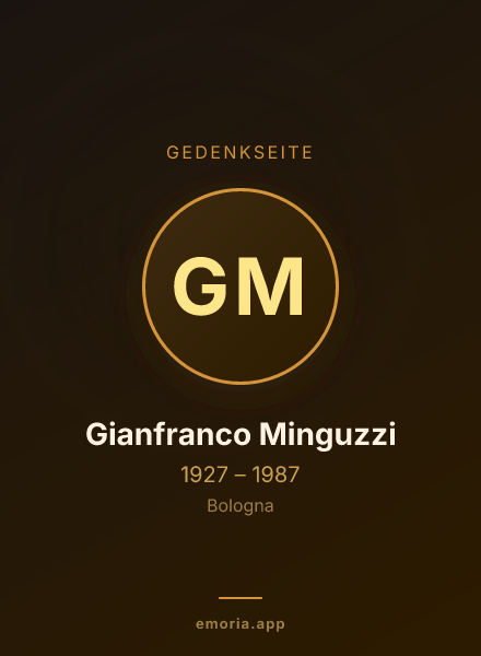 Gedenkportrait von Gianfranco Minguzzi