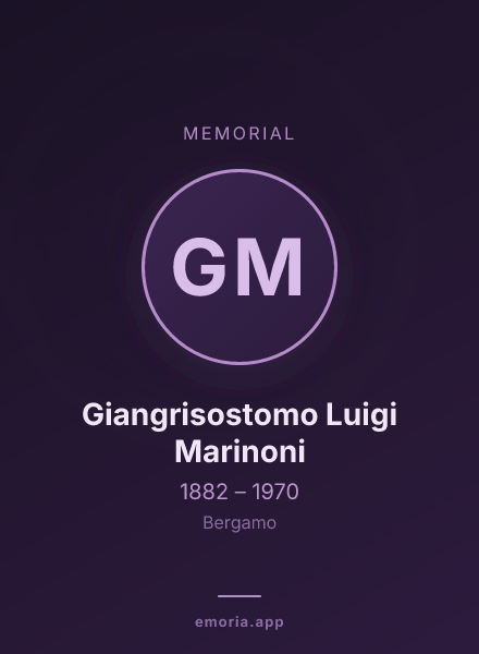 Memorial portrait of Giangrisostomo Luigi Marinoni