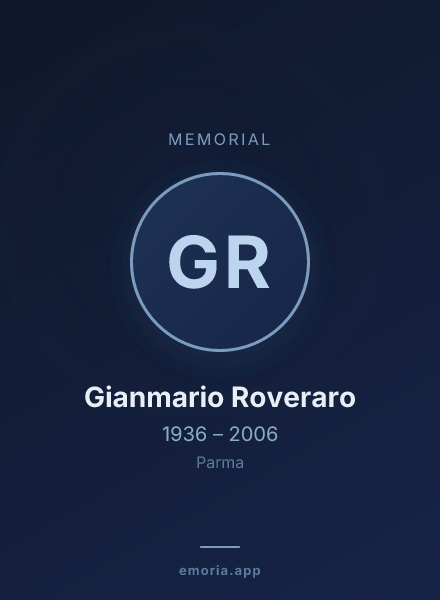 Memorial portrait of Gianmario Roveraro
