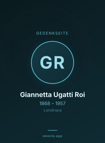 Gedenkportrait von Giannetta Ugatti Roi