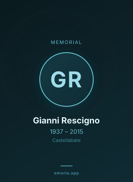 Memorial portrait of Gianni Rescigno
