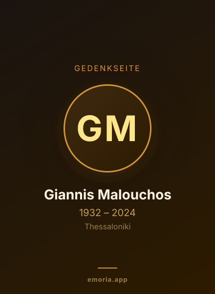 Gedenkportrait von Giannis Malouchos
